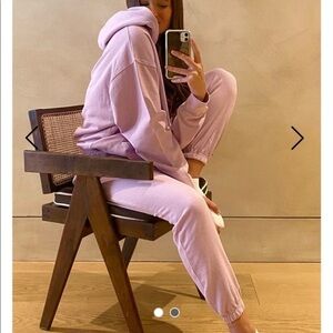 weworewhat sweatpants lilac purple sweats
